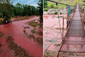 திடீரென இரத்தச் சிவப்பு நிறத்தில் மாறிய உக்ரைன் நதி: குழப்பத்தில் மக்கள்