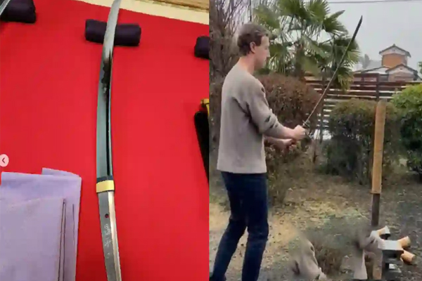 ஜப்பானியருடன் வாள் தயாரிக்கும் பயிற்சியில் மார்க் ஜக்கர்பர்க் | Mark Zuckerberg Practice Sword Making In Japanes