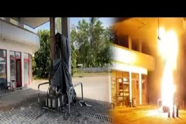 எரிபொருள் நிரப்பு நிலையத்தில் தீ விபத்து! | Fire Fuel Station Wellawaya