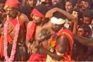 திருவிழாவில் பிணத்தின் தலையுடன் சாமியாடிய நபர்: பொலிசார் கொடுத்த அதிரடி