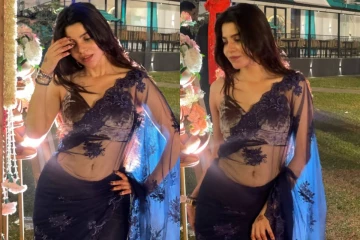 டிரான்ஸ்பெரண்ட் சேலையில் நடிகை திவ்ய பாரதி!! தோழி திருமண நிகழ்ச்சியில் எடுத்த கிளிக்ஸ்..