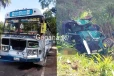 බස්- ත්‍රීරෝද රථ ගැටුමක්..දෙදෙනෙක් මියයයි..03ක් රෝහලේ..(PHOTOS)