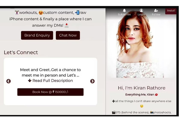 வீடியோ, ஆடியோ மூலம் காசு சம்பாதிக்கும் விக்ரம் பட நடிகை!! வாய்ப்பில்லாமல் எடுத்த முடிவு! | Actress Price Menu To Meet And Call Pay Money