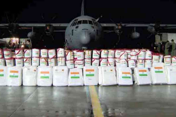 நிவாரணப் பொருட்களுடன் இலங்கை வந்த இந்திய விமானம் | Indian Aircraft Arrived In With Relief Supplies