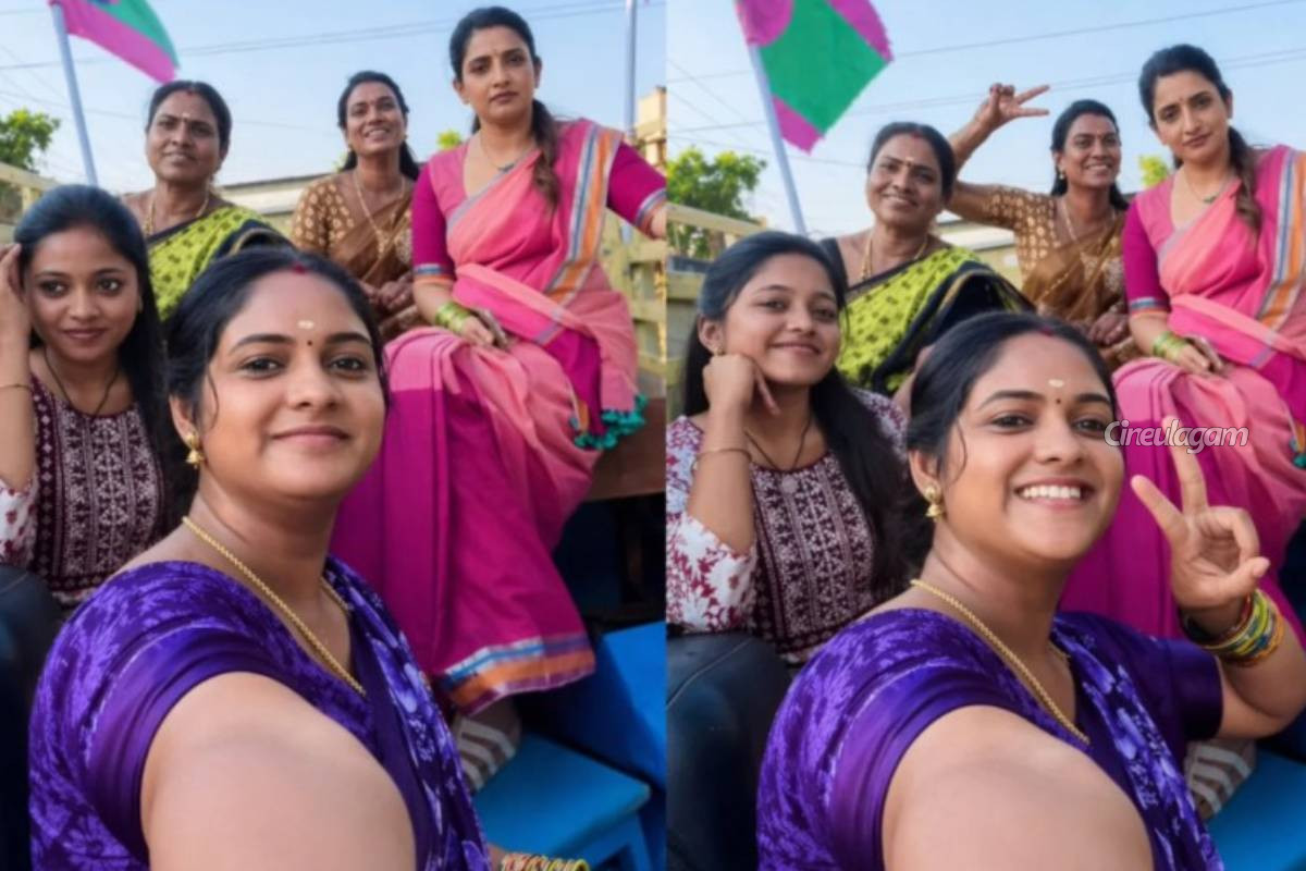 பரபரப்பான கதைக்களத்துடன் ஒளிபரப்பாகும் சின்ன மருமகள் சீரியலில் அடுத்து என்ன? படப்பிடிப்பு தள போட்டோ | Chinna Marumagal Serial Shooting Spot Photo