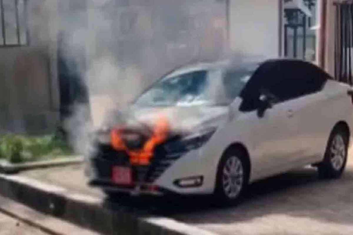 பொய்ப் பிரச்சாரங்களுக்கு ஏமாற வேண்டாம்; பொலிசார் விளக்கம் | Incident Setting Fire To Car In Kurunegala Police