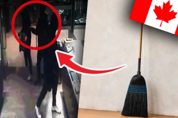 துடைப்பத்திற்கு பயந்தோடிய கொள்ளையர்கள்: கனடாவில் நடந்த சம்பவம்