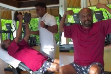 74 வயதில் ஜிம் ஒர்கவுட்டில் மிரட்டும் ரஜினிகாந்த்.. வீடியோ இதோ