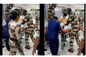 சென்னை விமான நிலையத்தில் திடீரென மயக்கமடைந்த பயணி - CPR செய்து உயிரை காப்பாற்றி பாதுகாப்புப் படை வீரர்