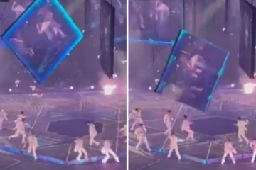 திடீரென விழுந்த ராட்சத ஸ்கிரீன்! நெடியில் மாறிய மேடை...பரபரப்பை ஏற்படுத்திய அதிர்ச்சி காட்சி