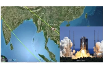 சீனாவால் பூமிக்கு வந்த பேராபத்து... - சீன ராக்கெட்டின் பாகங்கள் கடலில் விழுந்தது - நிம்மதியடைந்த விஞ்ஞானிகள்...!