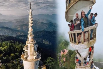 வெளிநாட்டவர்களின் வருகையால் நிரம்பி இருக்கும் அம்புலுவாவ கோபுரம்.... அங்கு என்ன தான் இருக்கு?