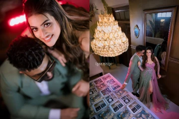 හැමෝම මවිත කරමින් සංජානා ගත්ත සුපිරිම වෙඩින් එක..(PHOTOS)