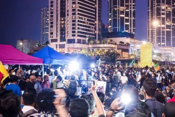 ගෝල්ෆේස් පිටියේ පුංචි ගම්මානයට එක් වුන අලුත්ම දේ මෙන්න.. ඒකයි මේ අරගලය වෙනස්ම එකක් වුණේ.. (PHOTOS)