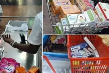 பல்பொருள் அங்காடிகளில்  குவிந்த கொழும்பு மக்கள்!