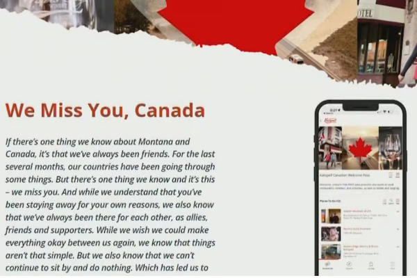 கனேடிய சுற்றுலாப்பயணிகளை கவர்ந்திருப்பதற்காக அமெரிக்க மாகாணம் அளிக்கும் சலுகை | Mont Launches We Miss You Campaign For Canada கனேடிய சுற்றுலாப்பயணிகளை கவர்ந்திருப்பதற்காக அமெரிக்க மாகாணம் அளிக்கும் சலுகை | Mont Launches We Miss You Campaign For Canada
