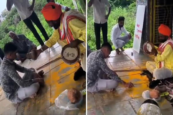 மூட நம்பிக்கைக்கு ஒரு அளவே இல்லையா? போலி சாமியாரை நம்பி சிறுநீரை குடித்த மக்கள்! | Fake Priest Devotees Drink Urine Maharashtra