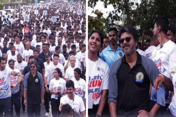 52 வயதிலும் மரதான் போட்டியில் உட்சாகமாக ஓடிய CM விஜய் - காணொளி வைரல்