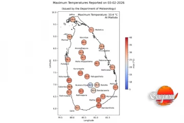 අද මත්තල උපරීමේටම රත් වෙයි