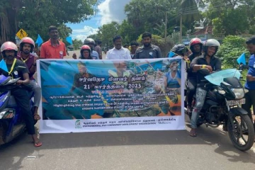 முல்லைத்தீவில் கடற்தொழிலாளர்கள் தினத்தை முன்னிட்டு துவிச்சக்கர வண்டி ஊர்தி பவனி(படங்கள்)