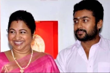 சூர்யா மற்றும் ராதிகா படப்பிடிப்பு தளத்தில் மேக்கப் இல்லாமல் எடுத்த போட்டோவை பார்த்தீர்களா?
