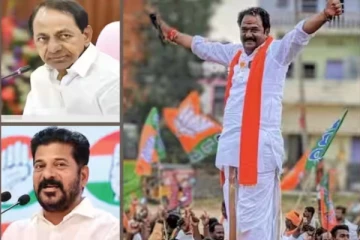 தெலுங்கானா தேர்தல் - முன்னாள், இந்நாள் முதல்வர்களை தோற்கடித்த பாஜக தலைவர்!