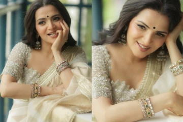 வெள்ளை நிற சேலையில் தொகுப்பாளினி திவ்யதர்ஷினி... சமீபத்திய போட்டோஷூட்