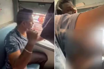 ஓடும் ரயிலில் கல்லூரி மாணவிக்கு பாலியல் தொல்லை - வீடியோவால் சிக்கிய போலீஸ்