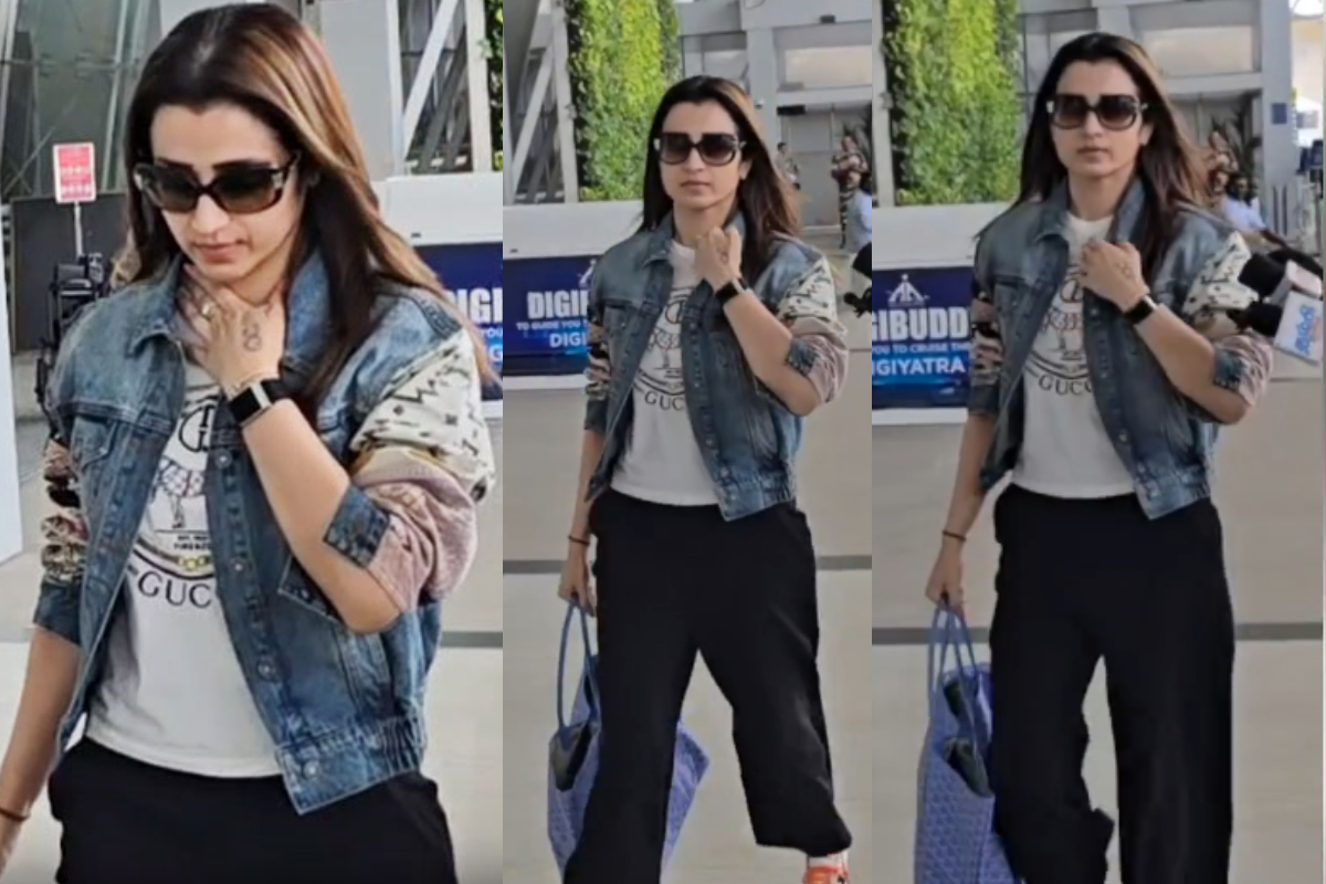 விஜய் தொடர்பான கேள்வி.. நடிகை திரிஷா என்ன செய்துள்ளார் பாருங்க.. | Question To Trisha Attending Wedding With Vijay