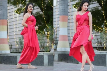 இணையத்தை கலக்கும் VJ அஞ்சனாவின் அசத்தல் போட்டோஷூட் ஸ்டில்கள்