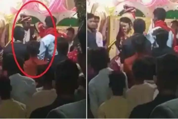 ஆசையாக மாலை மாற்றிய மணமகன்! மணமகள் கொடுத்த தர்மஅடி: நடந்தது என்ன?