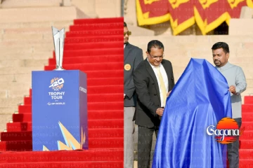 T20 ලෝක කුසලානය ශ්‍රී ලංකාවේ ප්‍රදර්ශනය කිරීම නිල වශයෙන් ඇරඹෙයි - මේ අයට රන් කුසලානය බලා ගන්නත් අවස්ථාවක්