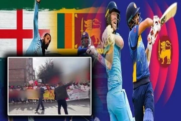 இலங்கை கிரிக்கெட்டை தடை செய்யக் கோரி இங்கிலாந்தில் ஆர்ப்பாட்டம்