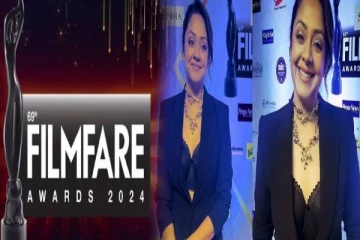 பிலிம்பேர் விருது விழாவில் படு கிளாமரில் அதிரவிட்ட ஜோதிகா! வைரலாகும் புகைப்படம்