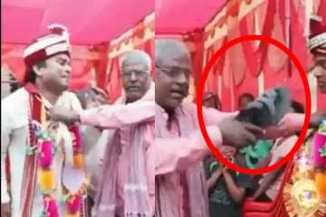 பைக் கேட்ட மாப்பிள்ளையை மணவறையில் வைத்து வெளுத்து வாங்கிய மாமனார்!(Video)