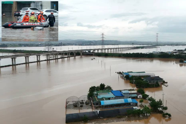 18 killed flood in south korea