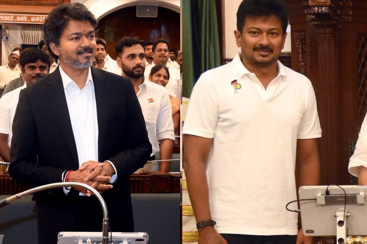 நாங்க ஒரே காலேஜ்..ஆனா!! விஜய் குறித்து உதயநிதி பேசி விஷயம் வைரல்.. | Udhayanidhi Stalin Inside Tamil Nadu Assembly