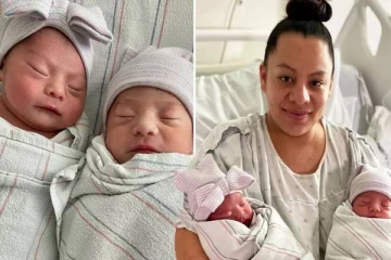 அடுத்தடுத்து ஆண்டில் பிறந்த அதிசய இரட்டை குழந்தைகள்.. ஆச்சரியத்தில் குடும்பத்தினர்கள்;