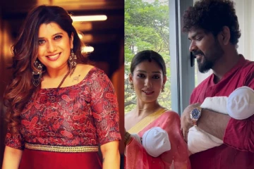 நயன்தாரா பாணியில் குழந்தையுடன் வாழ்த்து தெரிவித்த தொகுப்பாளினி பிரியங்கா.. வீடியோ இதோ