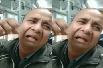 பேருந்தில் இளம்பெண்ணிடம் தவறாக நடந்து கொண்டபின்.. கதறி அழும் நபரின் வீடியோ