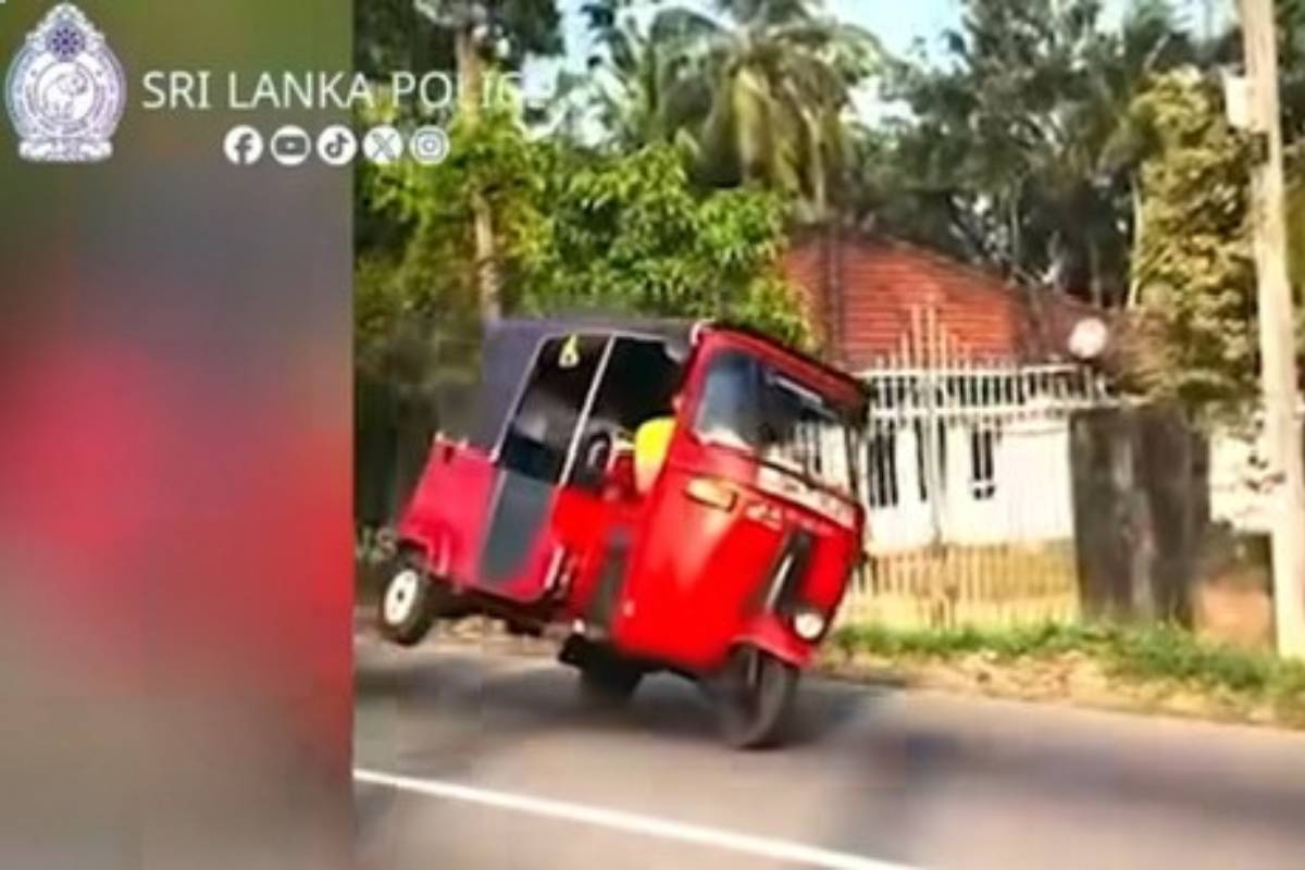 போதையில் ஓட்டோ சாகசத்தில் ஈடுபட்ட இருவர் சமூக வலைத்தள காணொளி மூலம் கைது | People Involved Otto Adventure Caught Social Media