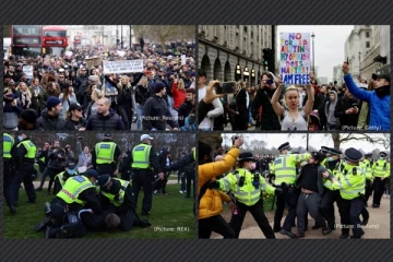 லண்டனில் போராட்டக்காரர்கள் மீது பொலிசார் திடீர் தடியடி! விடுக்கப்பட்ட எச்சரிக்கை: 30-க்கும் மேற்பட்டோர் கைது