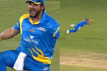 மின்னல் வேகத்தில் பறந்து கேட்ச்! வைரலாகும் சுரேஷ் ரெய்னாவின் வீடியோ