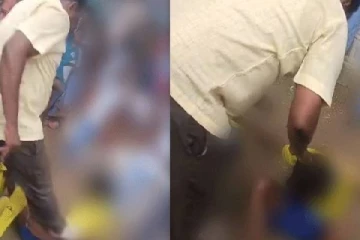 மாணவர்களை ஷூ காலால் நெஞ்சில் உதைத்த ஆசிரியர் - பதபதைக்கும் காட்சிகள்!