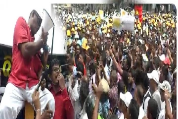 கொழும்பிற்கு கப்பல்களை அனுமதியோம் - அரசின் வரிக்கு எதிராக பாரிய ஆர்ப்பாட்டம்