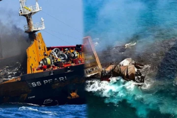 எம்வி எக்ஸ்பிரஸ் கப்பல் மூழ்கியிருக்கும் பகுதியிலுள்ள நீர் மாதிரிகளில் மாற்றம்