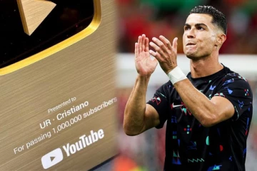 யூடியூப் தளத்தில் புதிய சாதனையை படைத்த கிறிஸ்டியானோ ரொனால்டோ