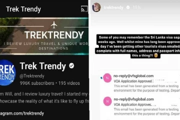 இலங்கையின் விசா அமைப்பின் தரவு மீறலை அம்பலப்படுத்திய யூடியூபர்!