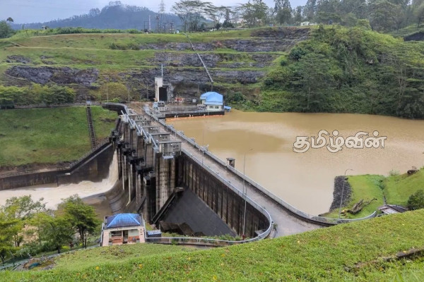 மேல் கொத்மலை நீர்த்தேக்கத்தின் வான் கதவு திறப்பு : பொதுமக்களுக்கு எச்சரிக்கை | Upper Kothmale Dam