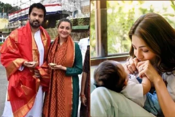 தனது குழந்தையை முதன்முறையாக வெளியே அழைத்து வந்த காஜல் அகர்வால்- எங்கே பாருங்க, வீடியோ